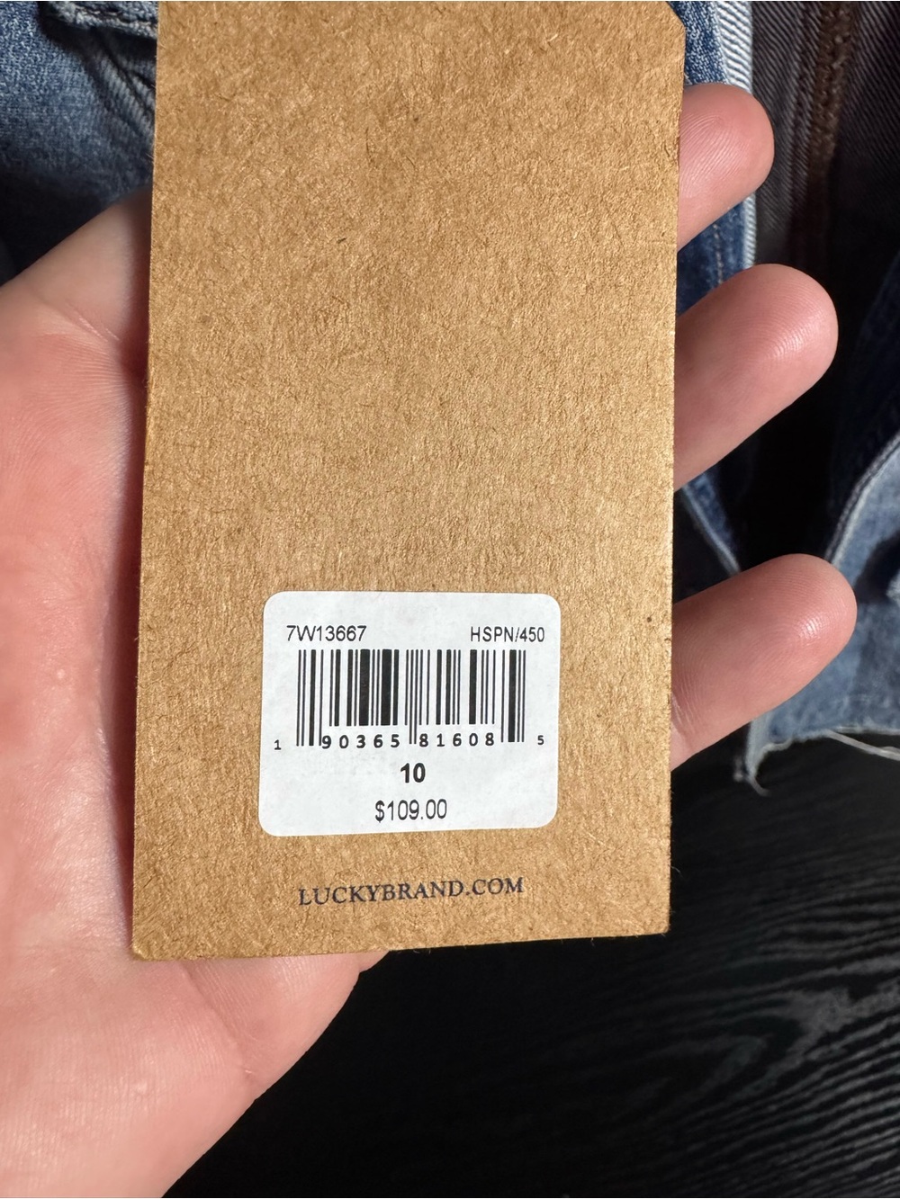 Lucky Brand Medium Blue Denim Jean Jacket